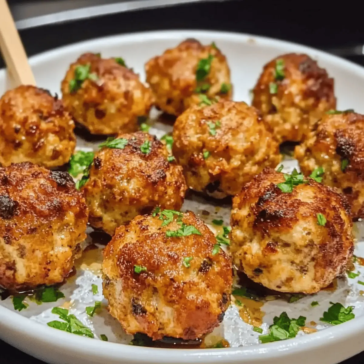 Air Fryer Chicken Meatballs