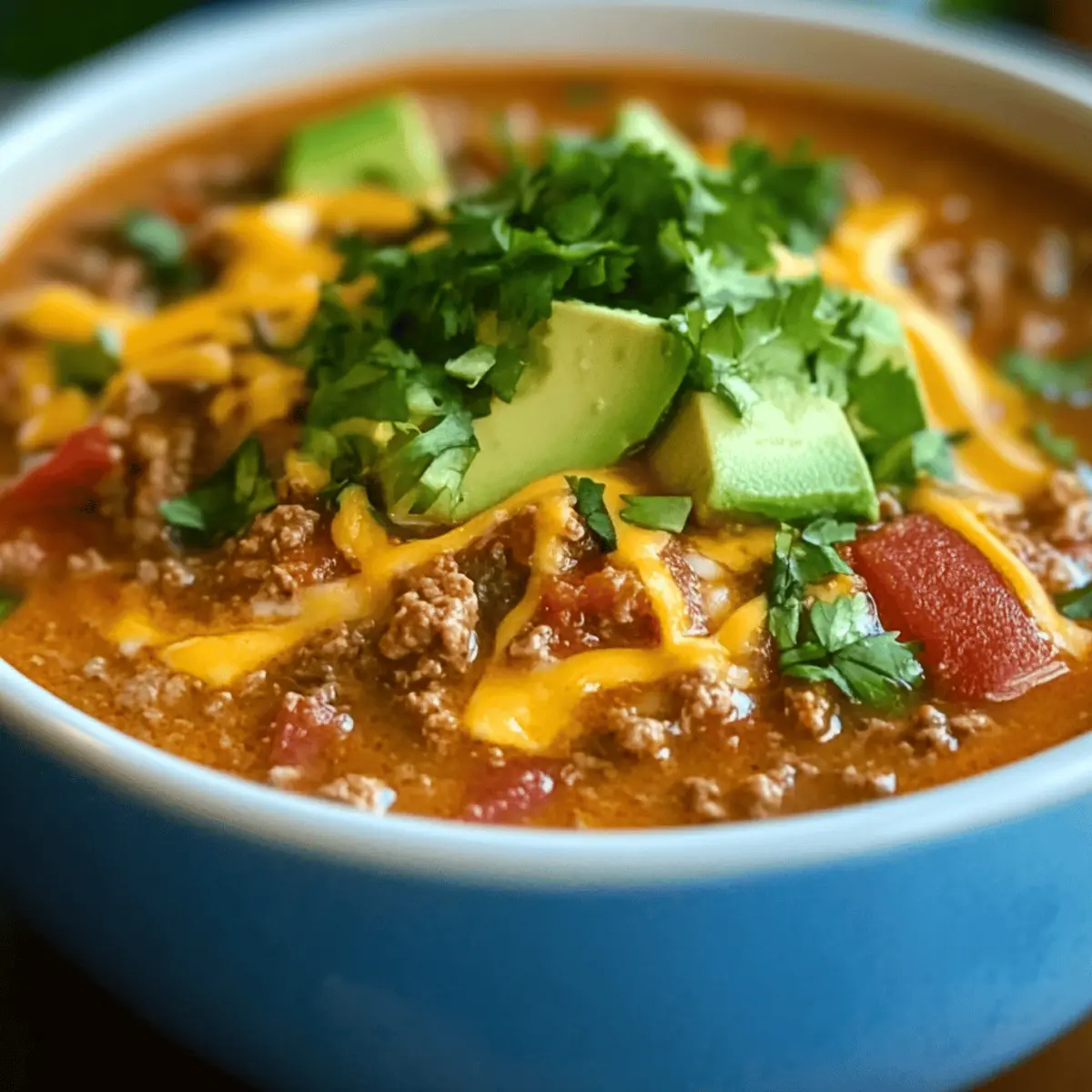 Lightened Up Taco Soup
