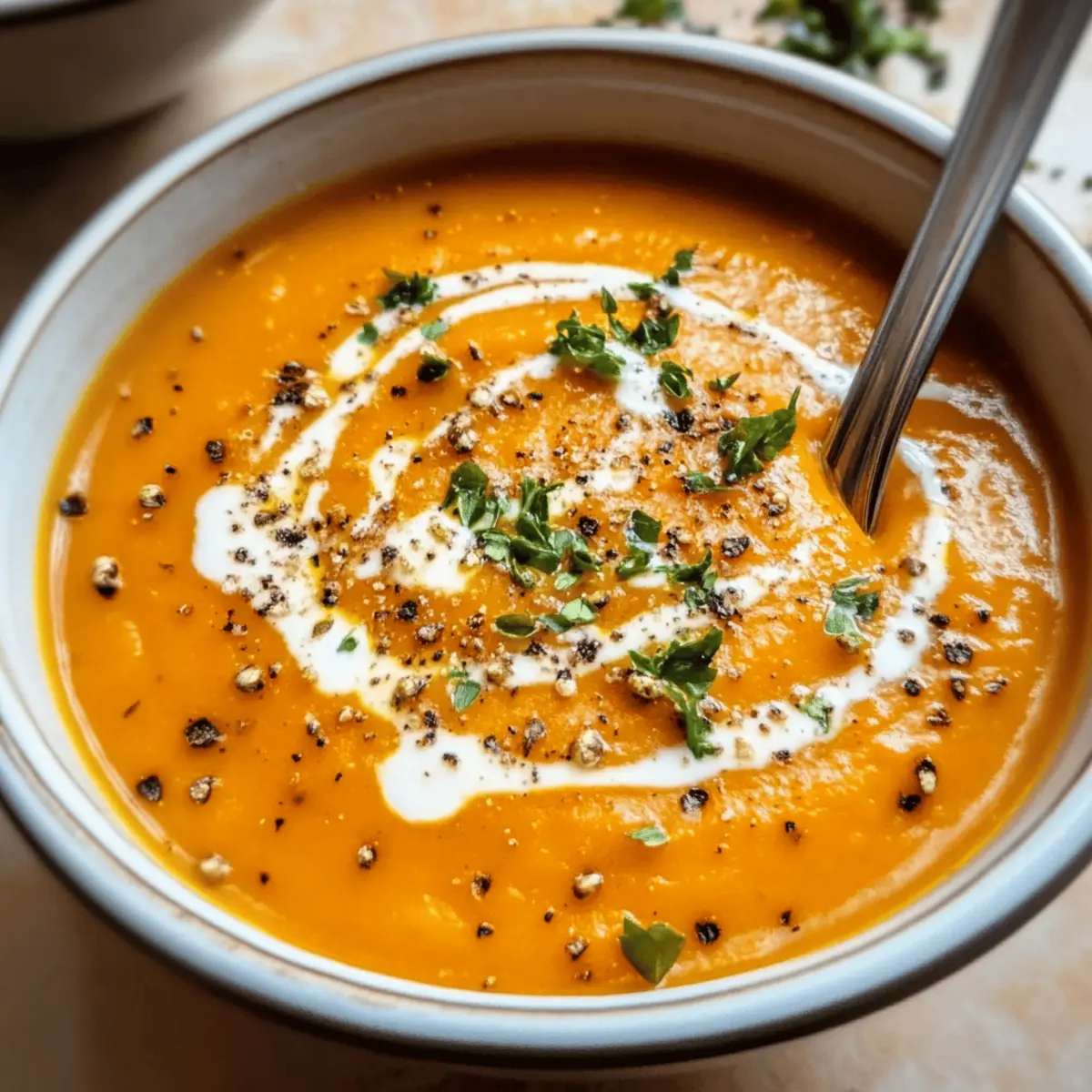 Roasted Carrot and Ginger Soup
