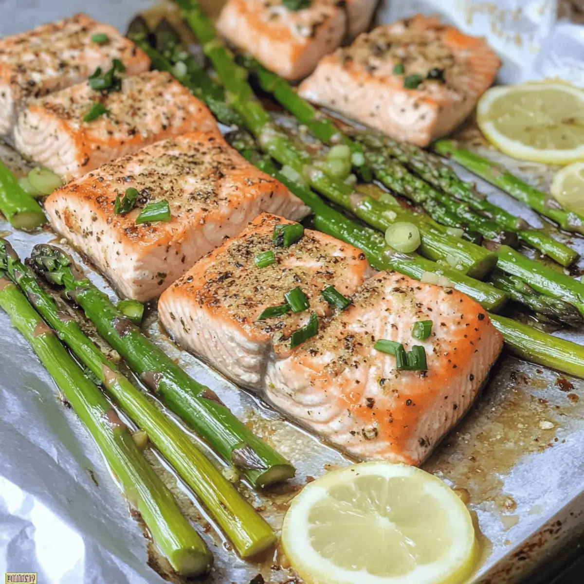 Sheet Pan Salmon and Asparagus