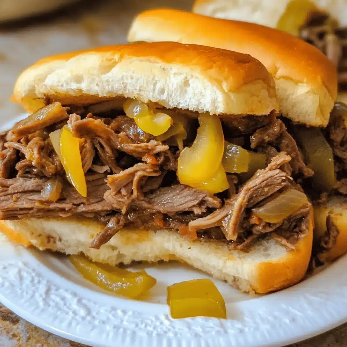 Slow Cooker Italian Beef Sandwiches Recipe