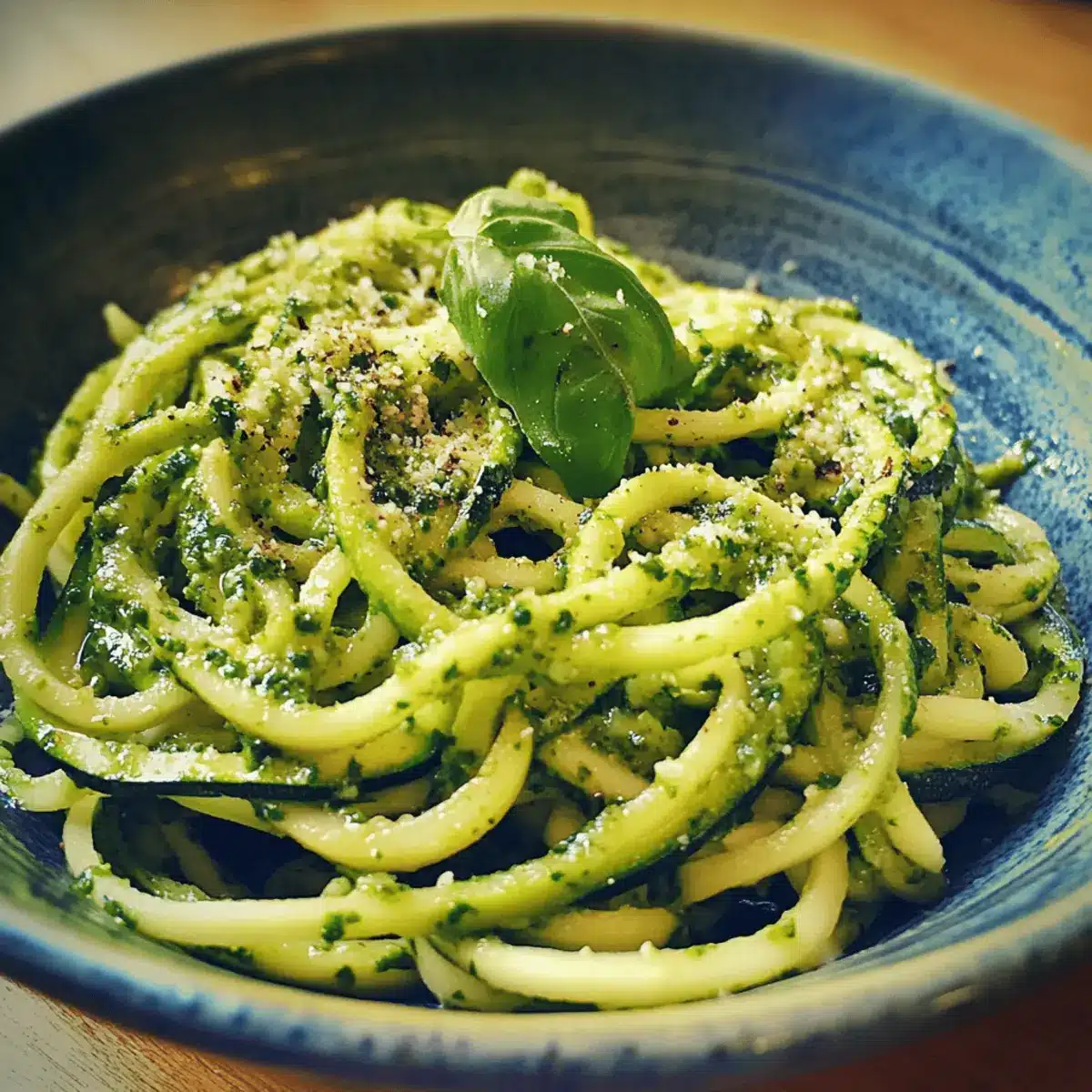 Zucchini Noodles with Pesto