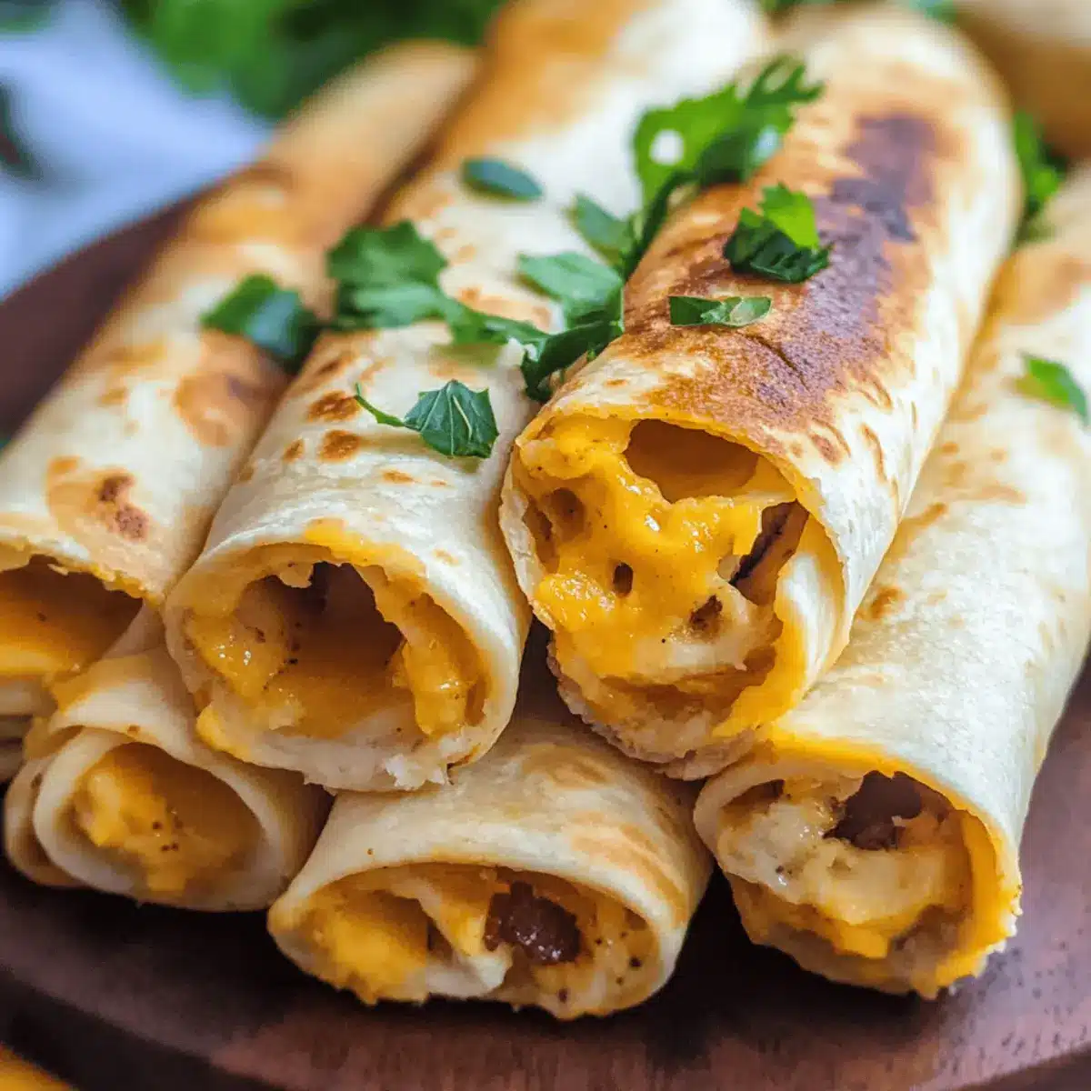 Air Fryer Breakfast Taquitos