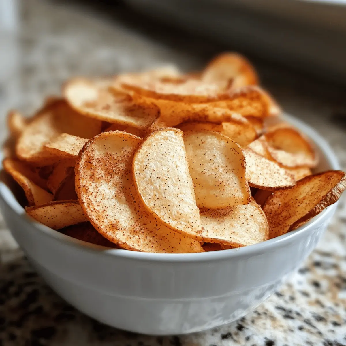 Apple Chips with Cinnamon