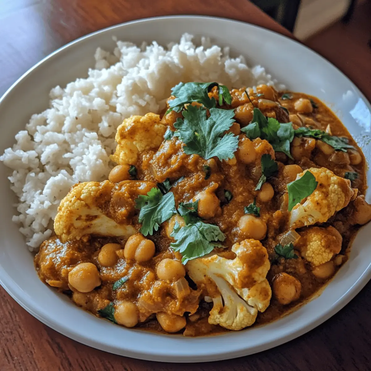 Cauliflower and Chickpea Curry