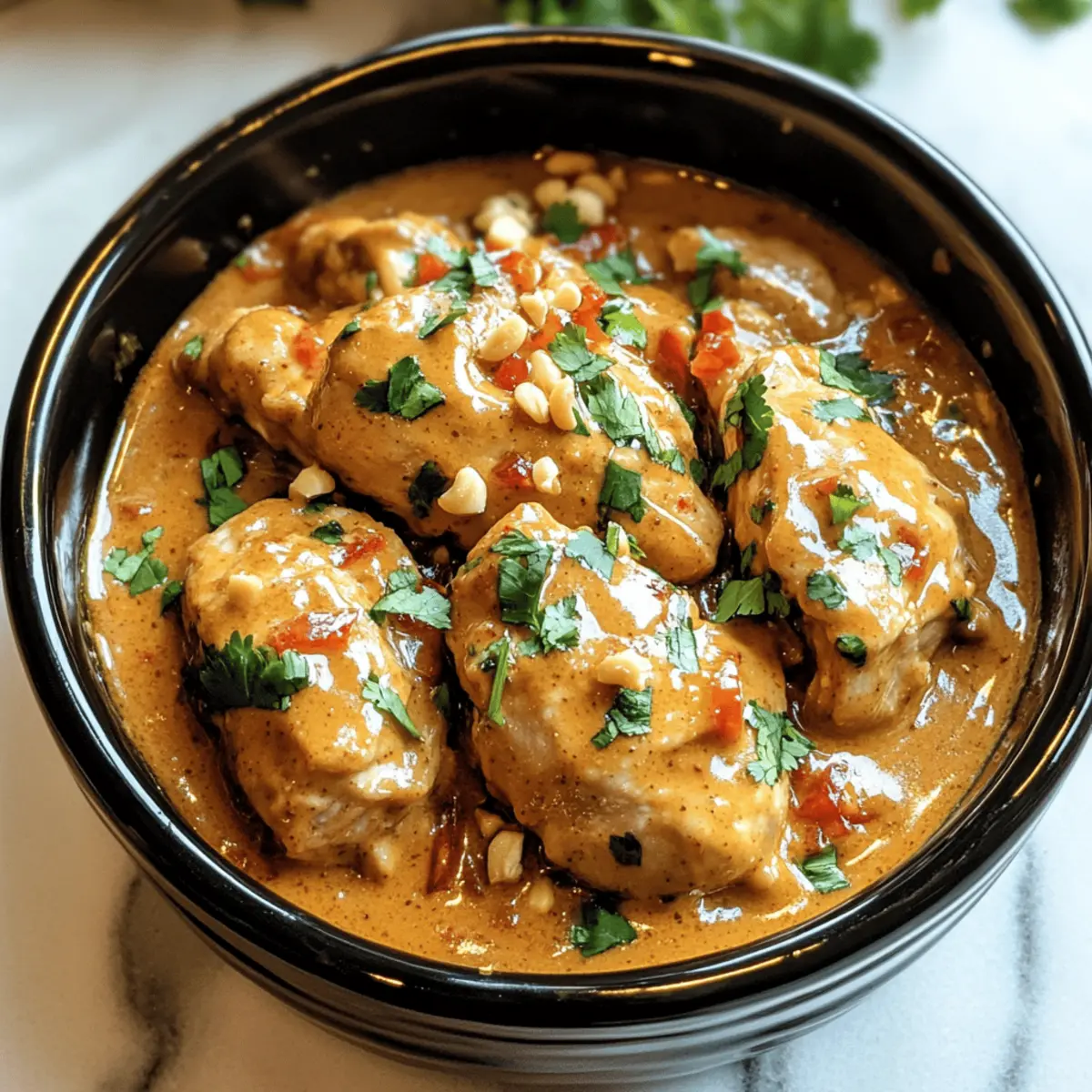 Crockpot Thai Peanut Chicken