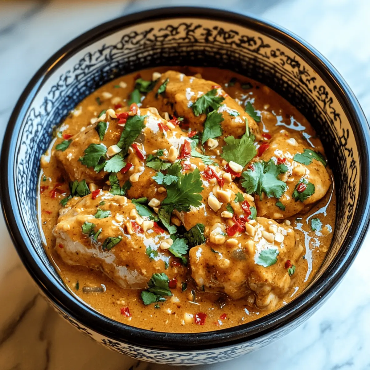 Crockpot Thai Peanut Chicken