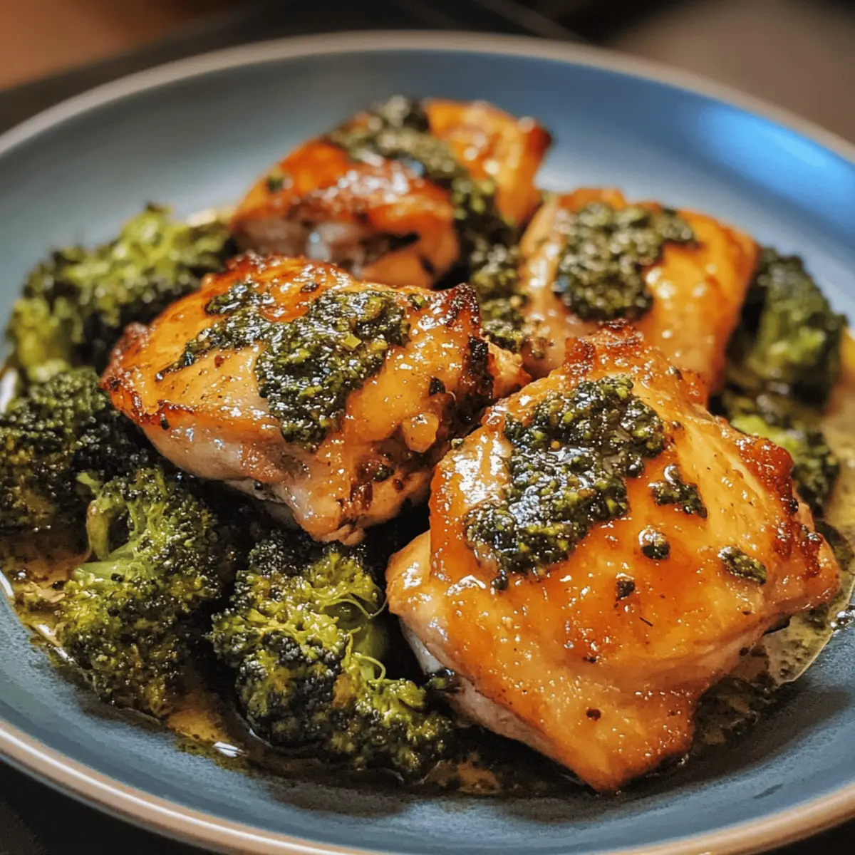 Garlic Butter Chicken Thighs with Broccoli