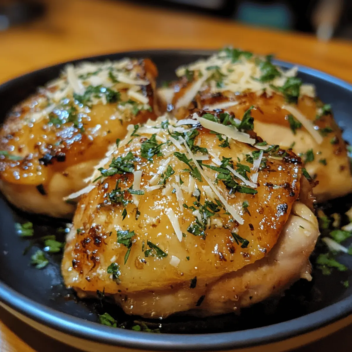 Garlic Parmesan Chicken Thighs