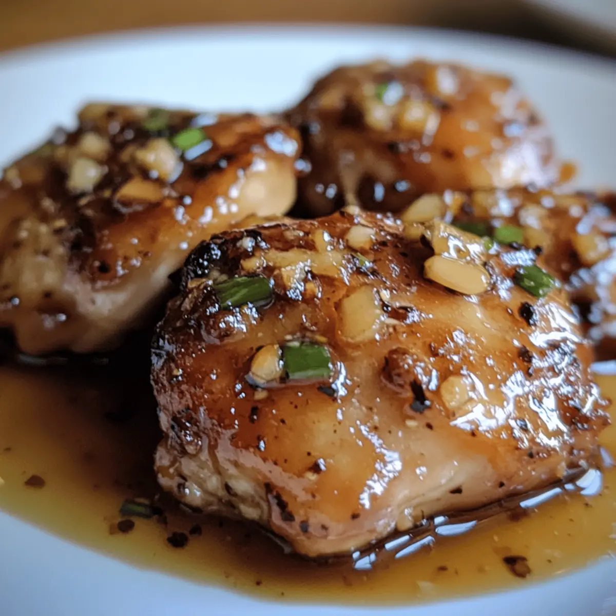 Honey Garlic Chicken Thighs