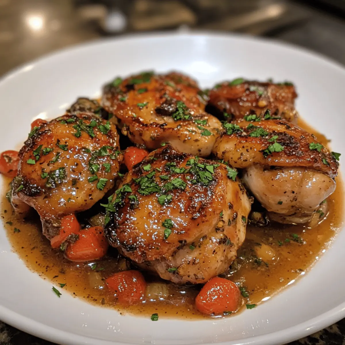 Keto Tuscan Chicken Thighs