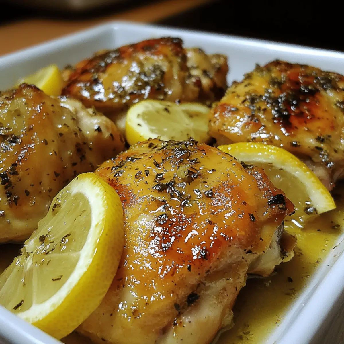 Lemon-Garlic Chicken Thighs