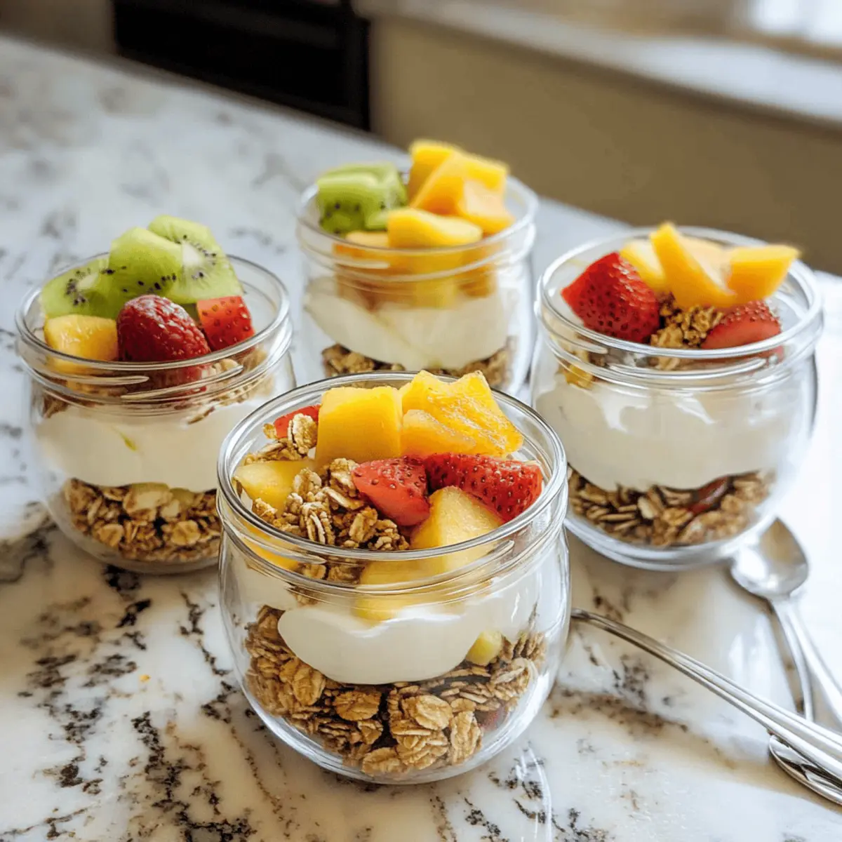 Meal Prep Fruit and Yogurt Parfaits
