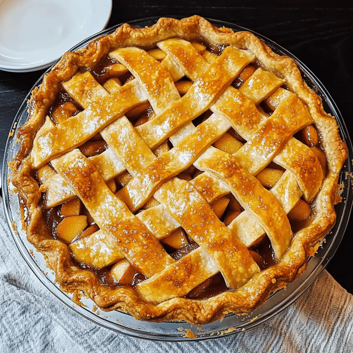 Old-Fashioned Lattice Top Apple Pie