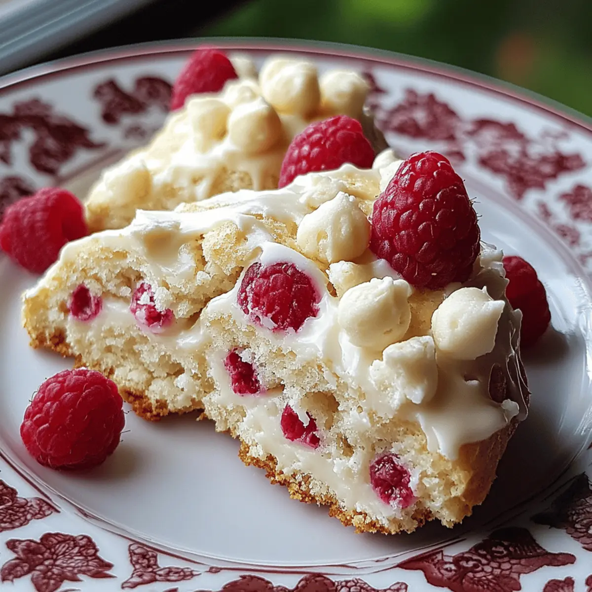 Raspberry White Chocolate Scones