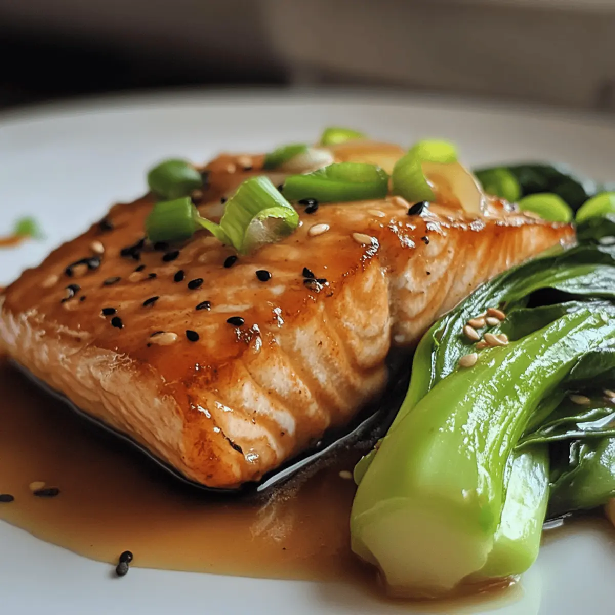 Sesame Ginger Salmon with Bok Choy