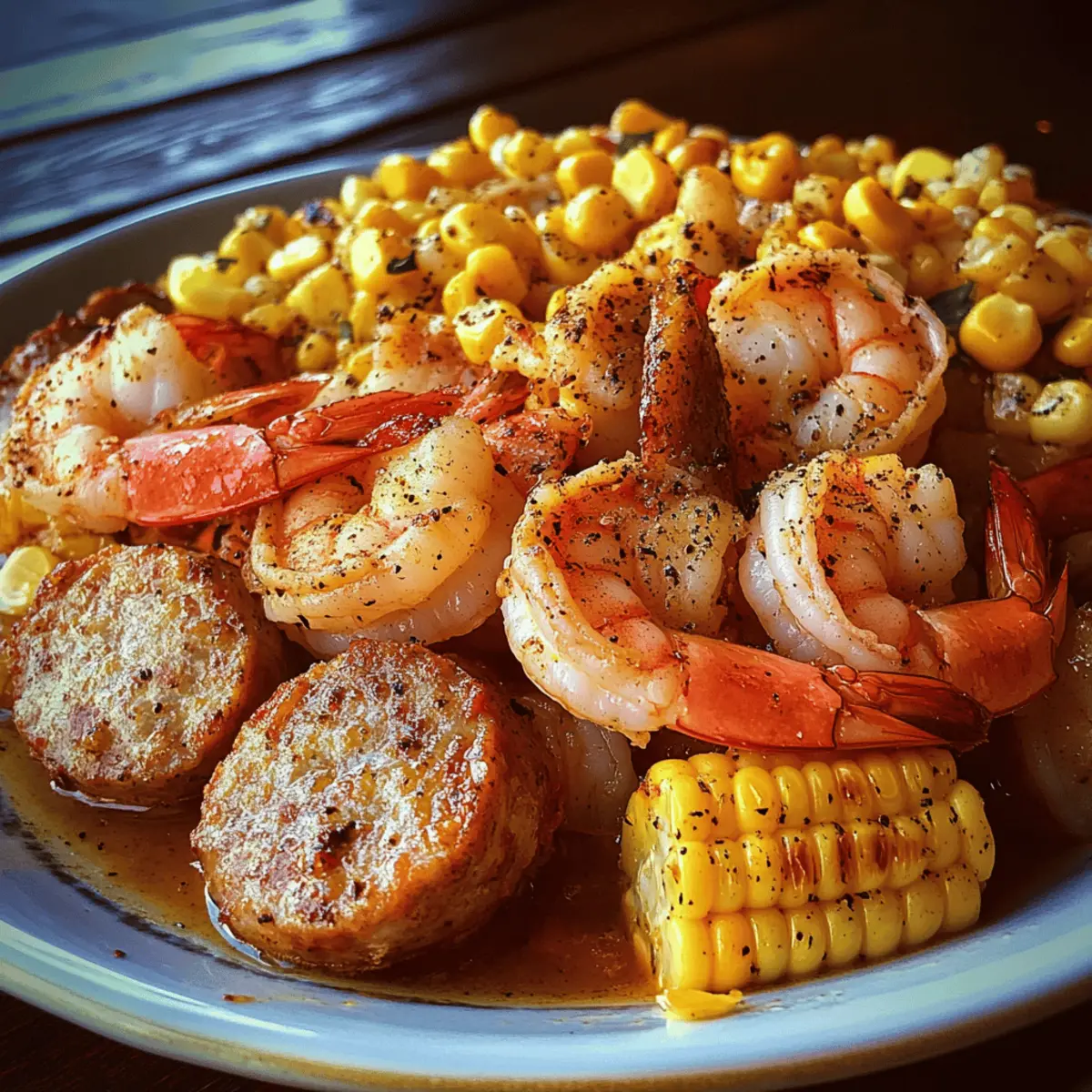 Shrimp Boil with Corn and Sausage