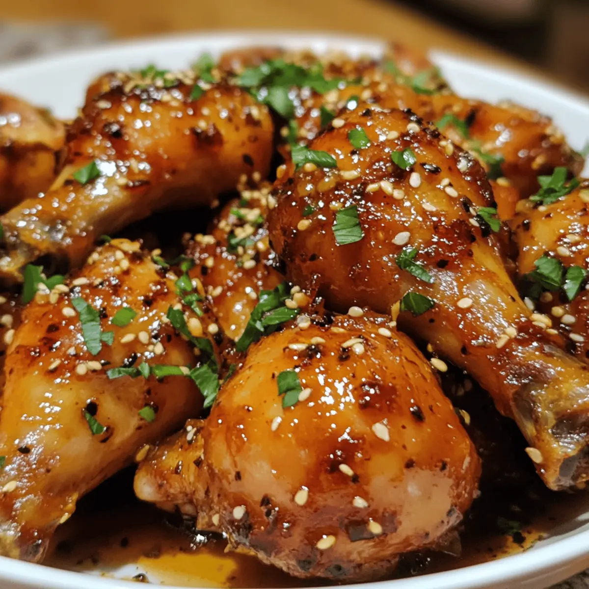 Slow Cooker Honey Garlic Drumsticks