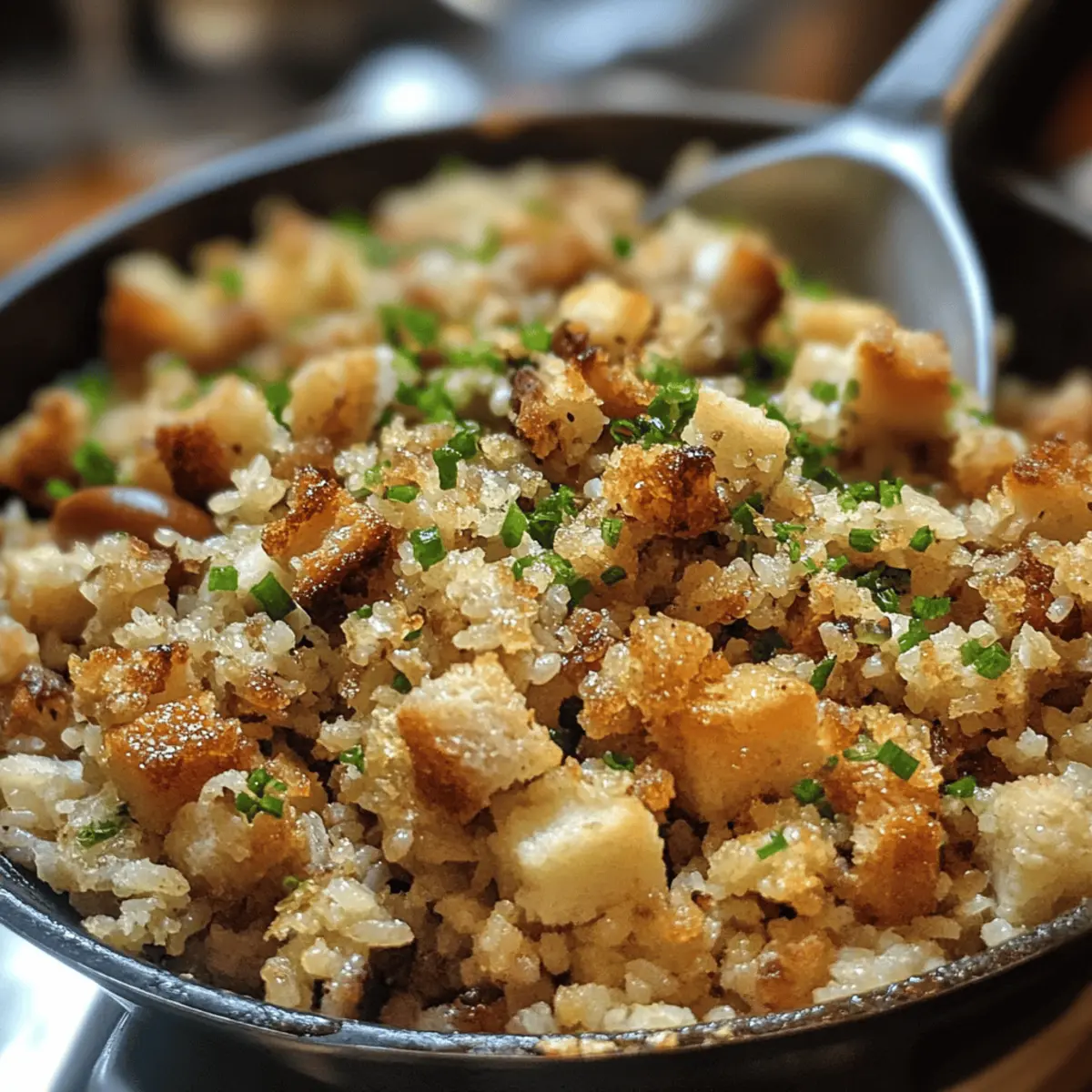 Sticky Rice Stuffing with Chestnuts