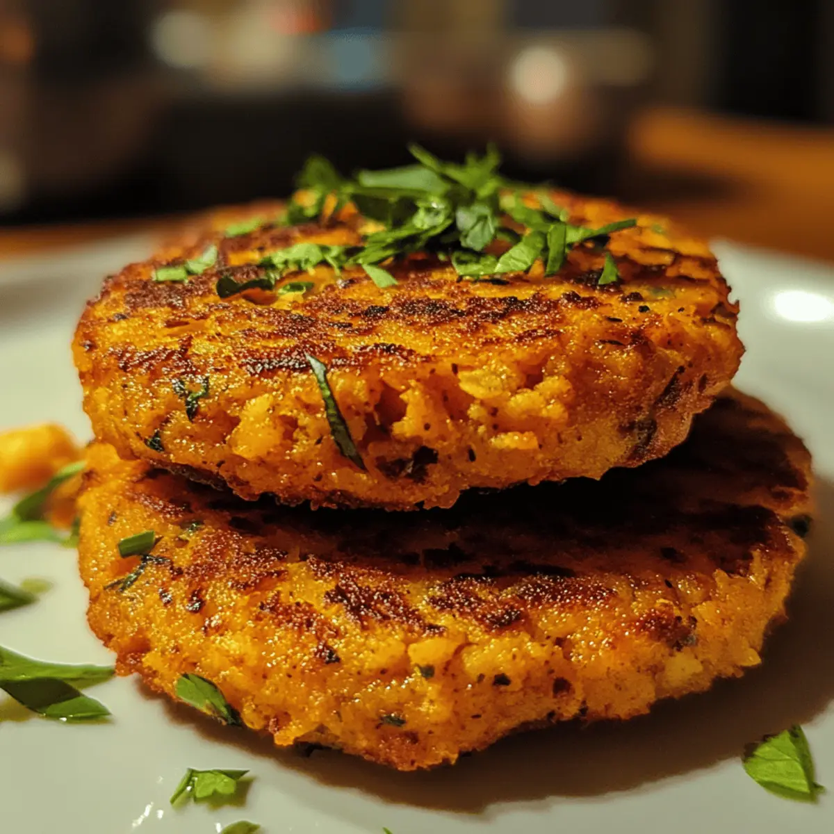 Sweet Potato and Chickpea Patties