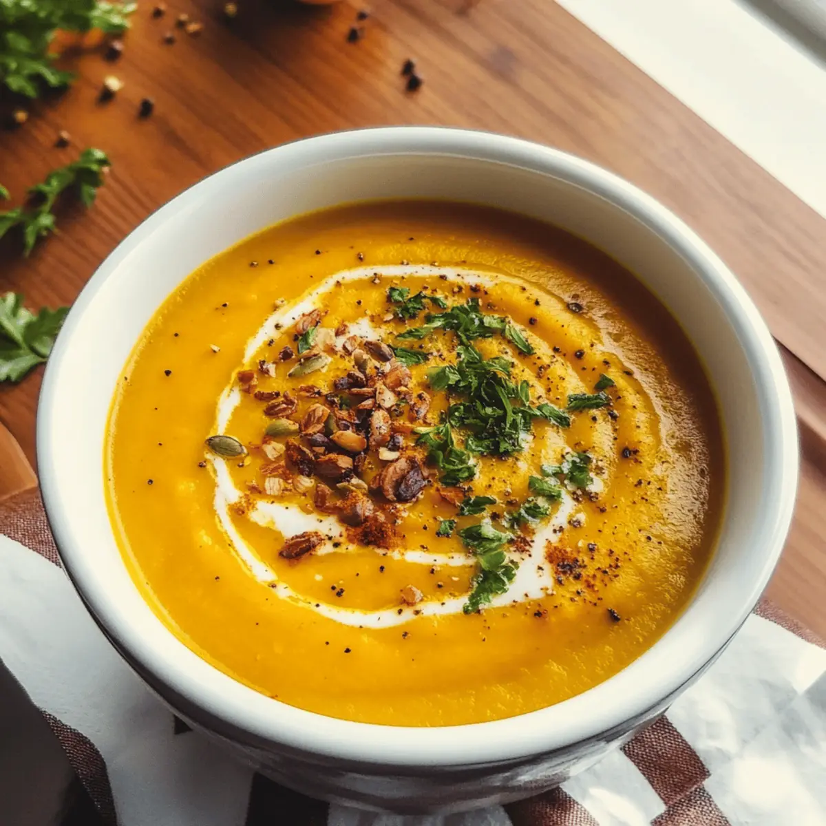 Warming Roasted Butternut Squash Soup