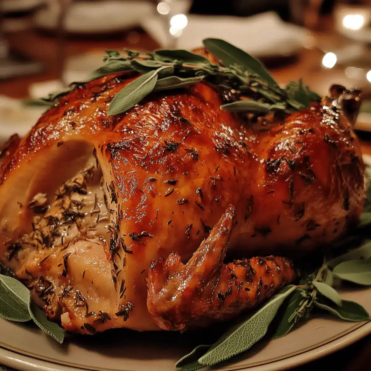 Roasted Turkey with Sage