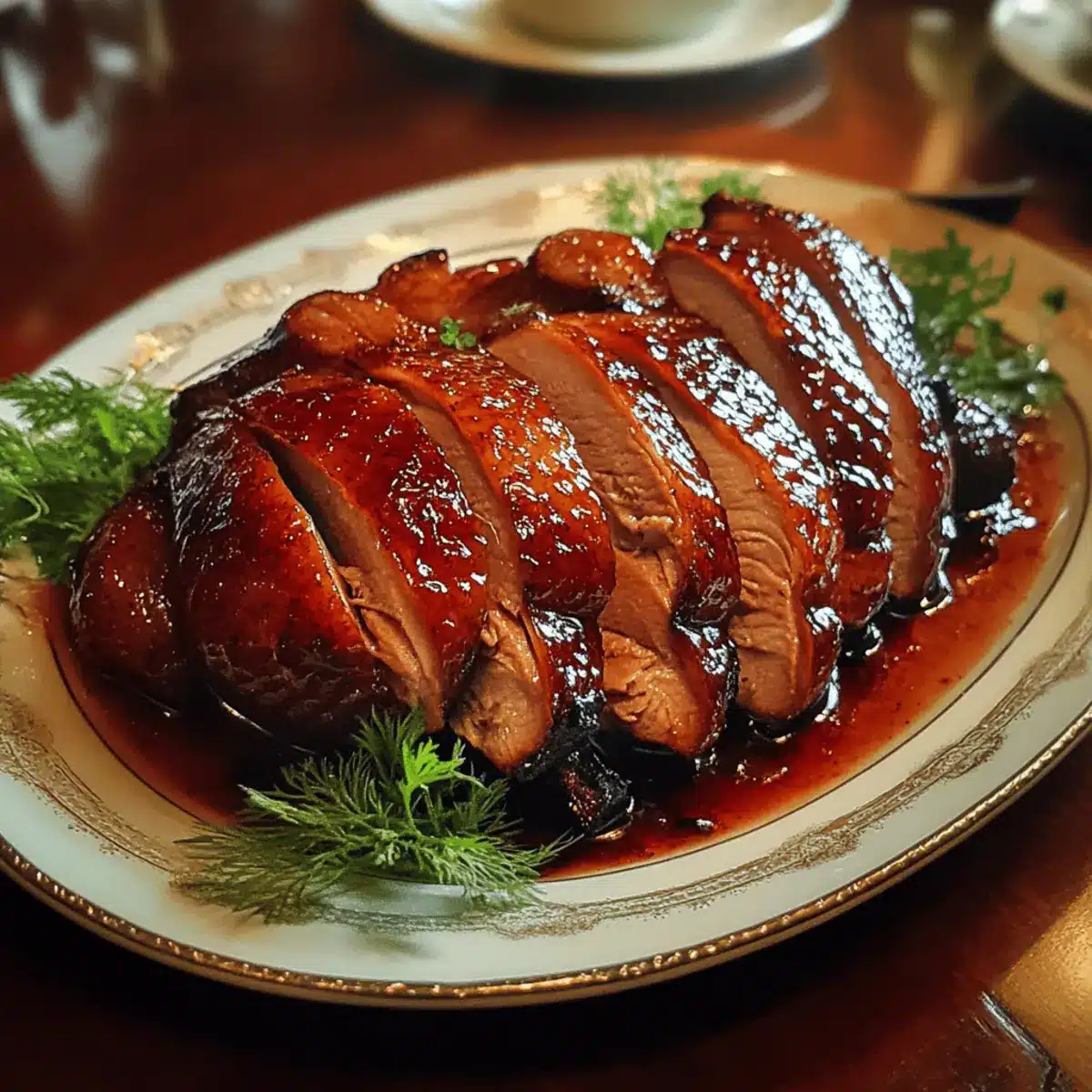 Five Spice Roasted Duck with Plum Glaze