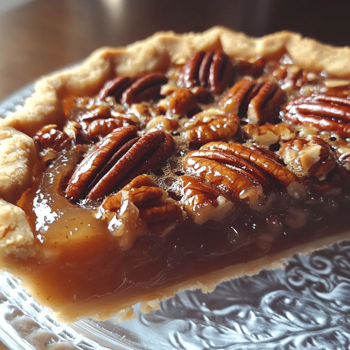 Pecan Pie with Bourbon (non-alcoholic)