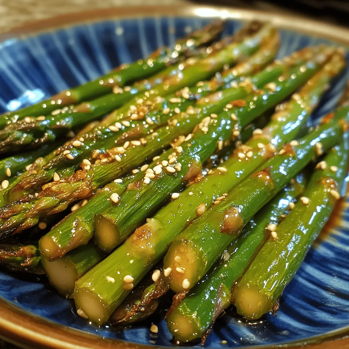 Roasted Asparagus with Miso Glaze