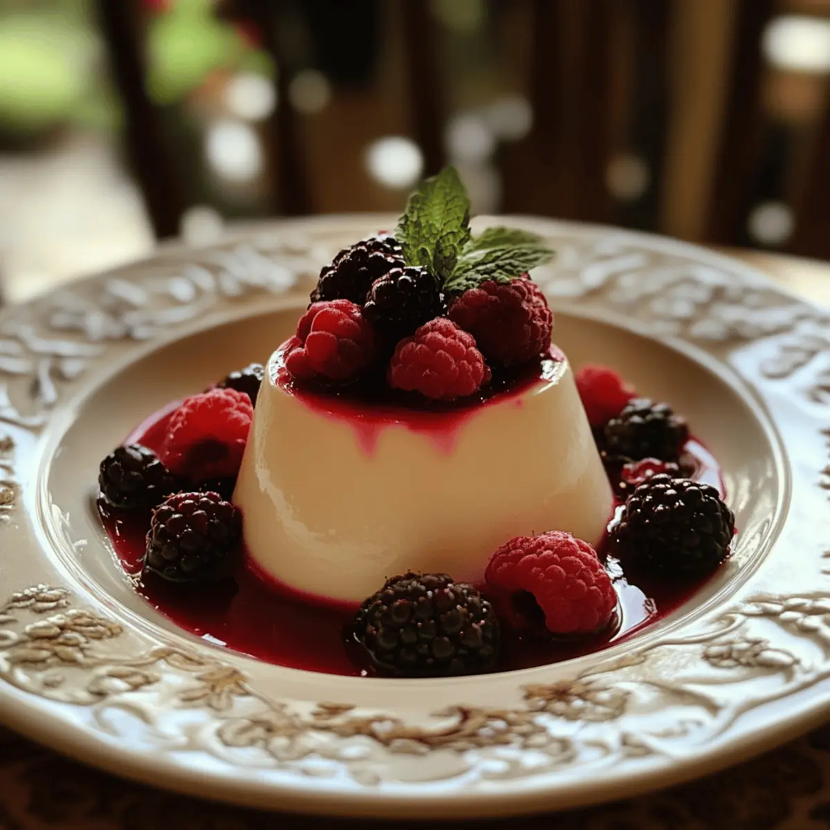 Panna Cotta with Berries