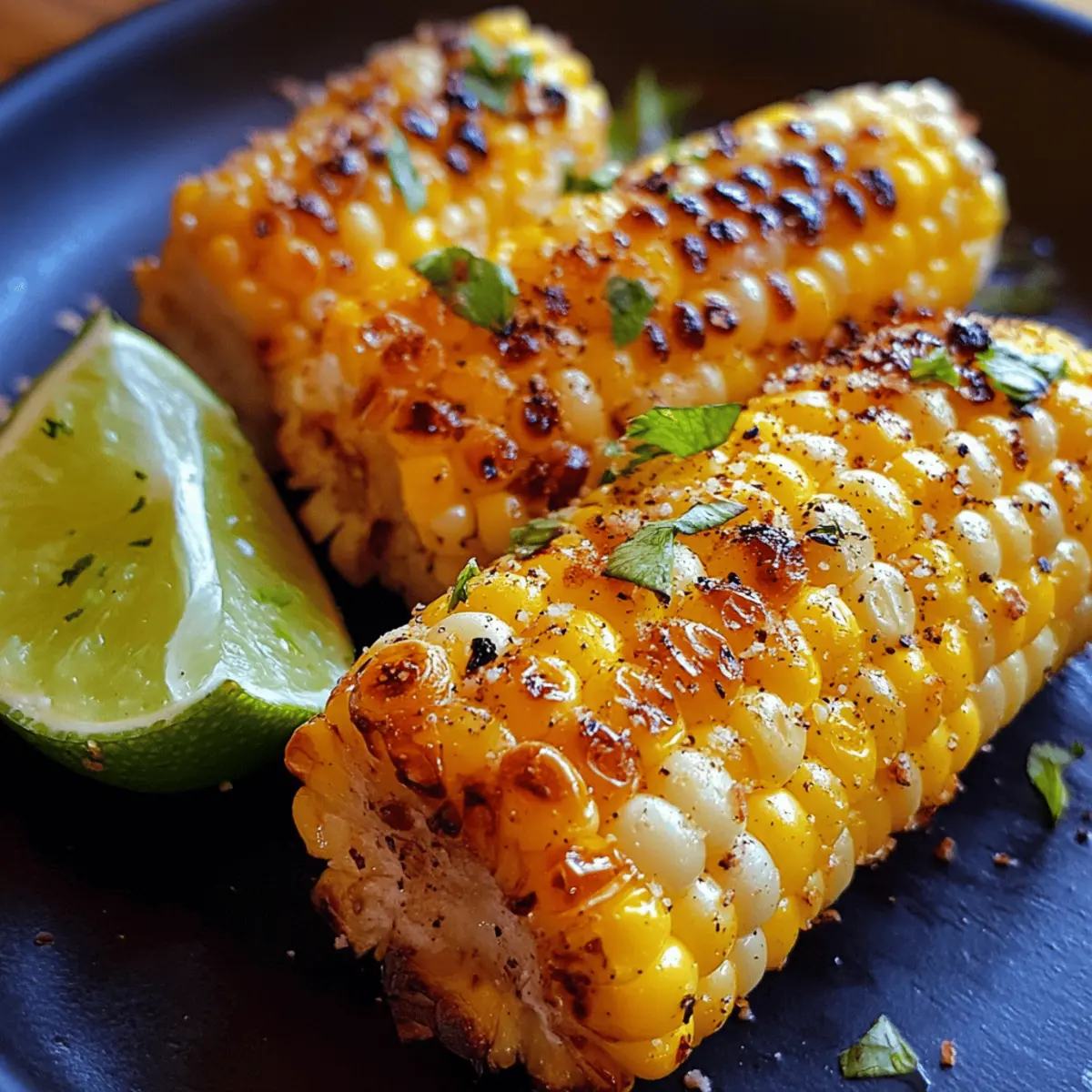 Roasted Corn with Lime
