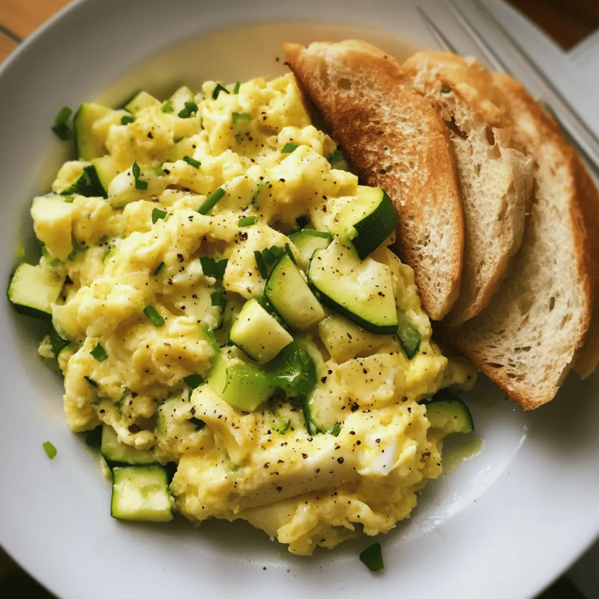 Scrambled Eggs with Zucchini