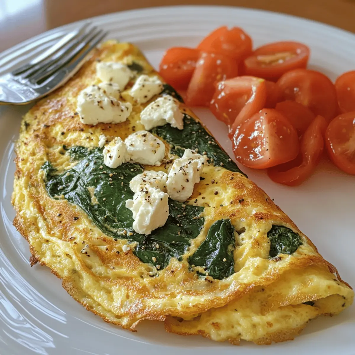 Spinach and Feta Omelette