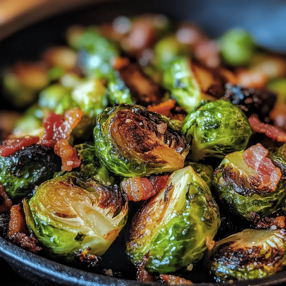 Roasted Brussels Sprouts with Bacon