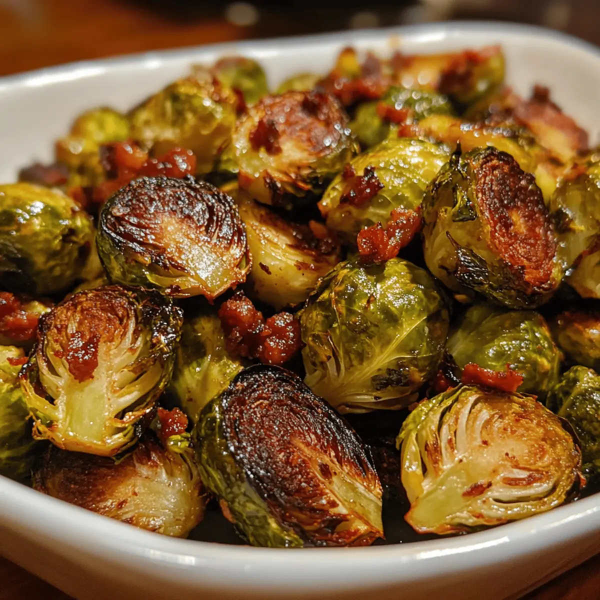 Roasted Brussels Sprouts with Chorizo