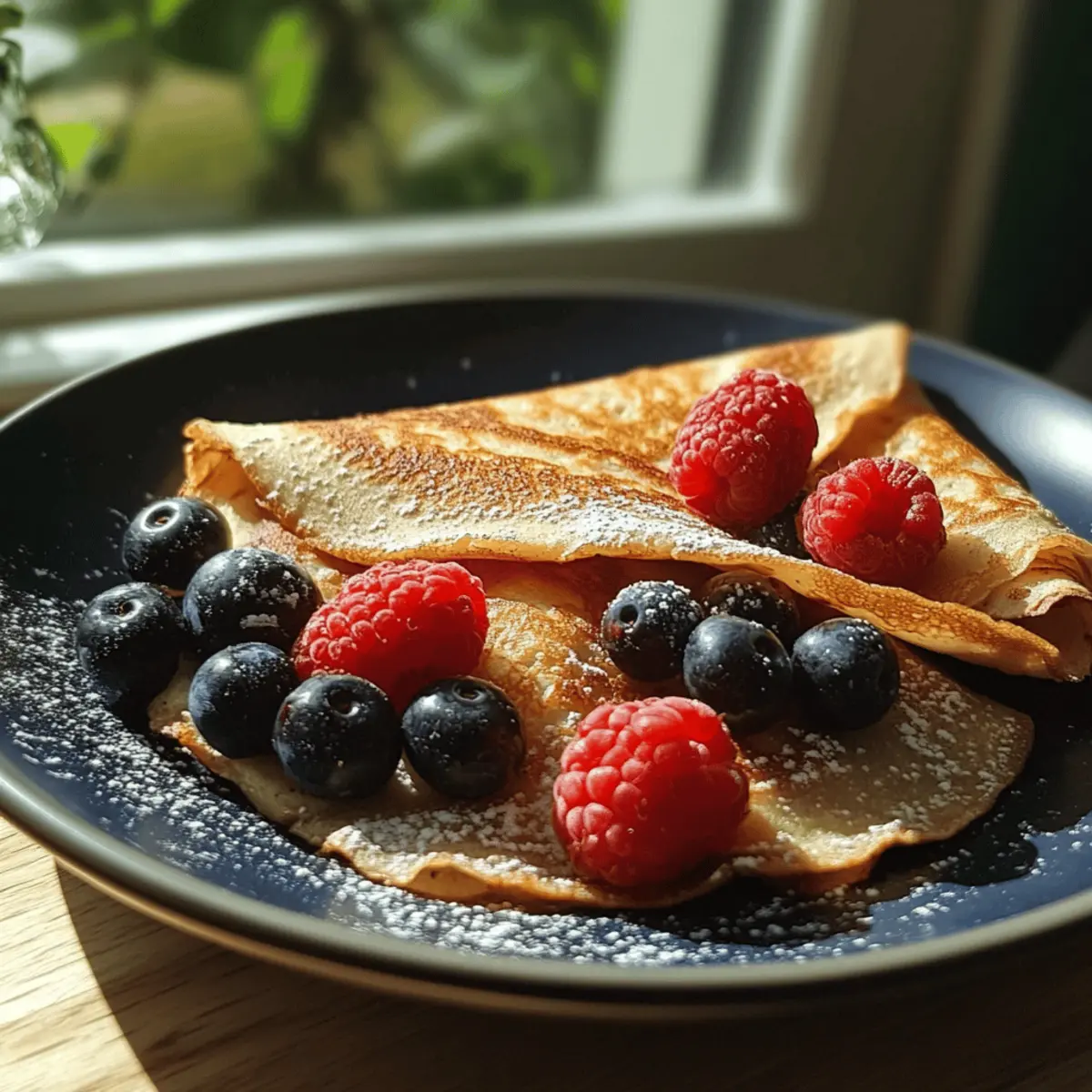 Buckwheat Crepes with Berries