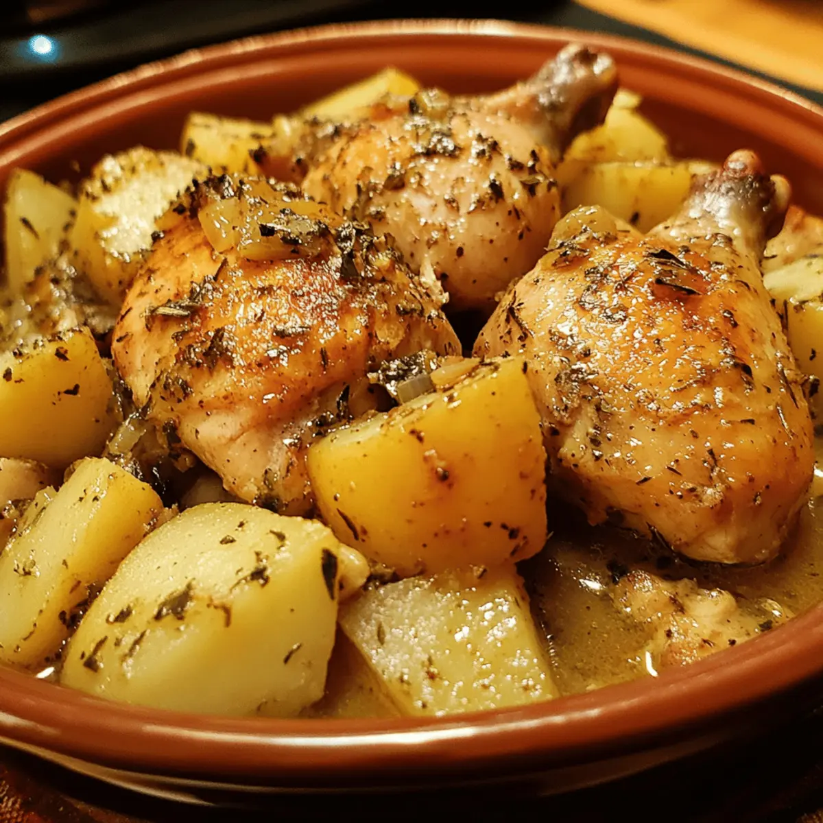 Slow Cooked Chicken and Potatoes