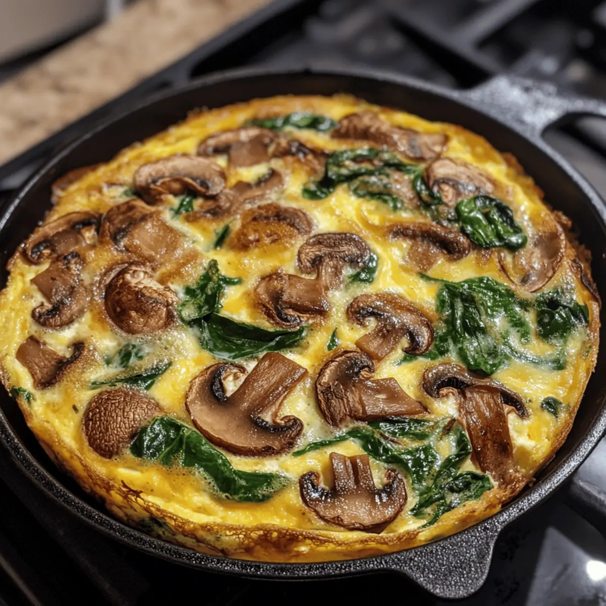 Mushroom and Spinach Frittata