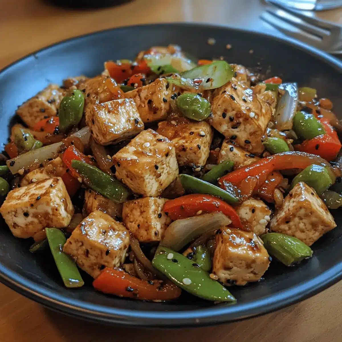 Spicy Peanut Tofu Stir-Fry
