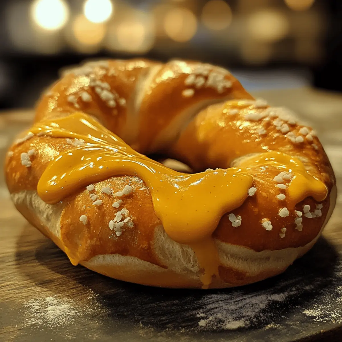 Pretzel with Mustard