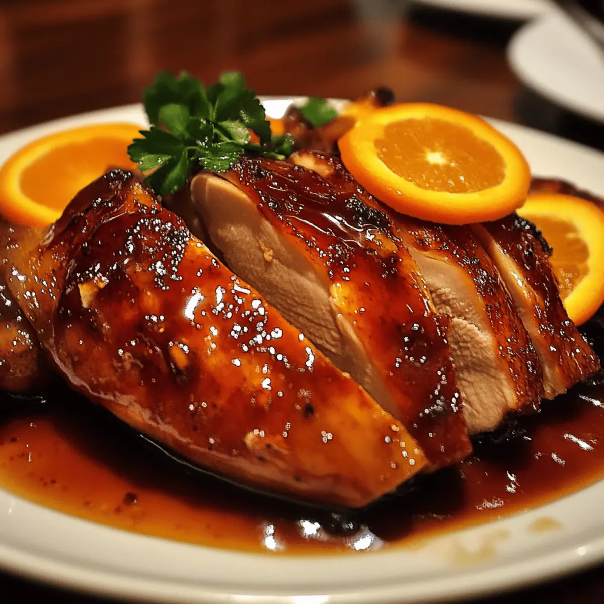 Roasted Duck with Orange Glaze