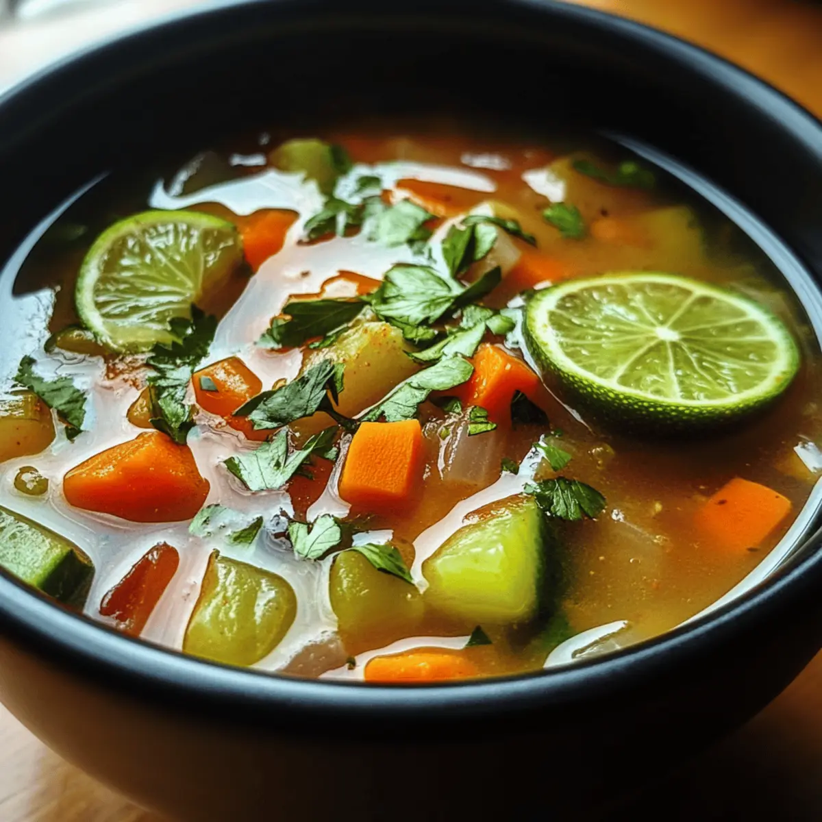 Vegetable and Lime Soup