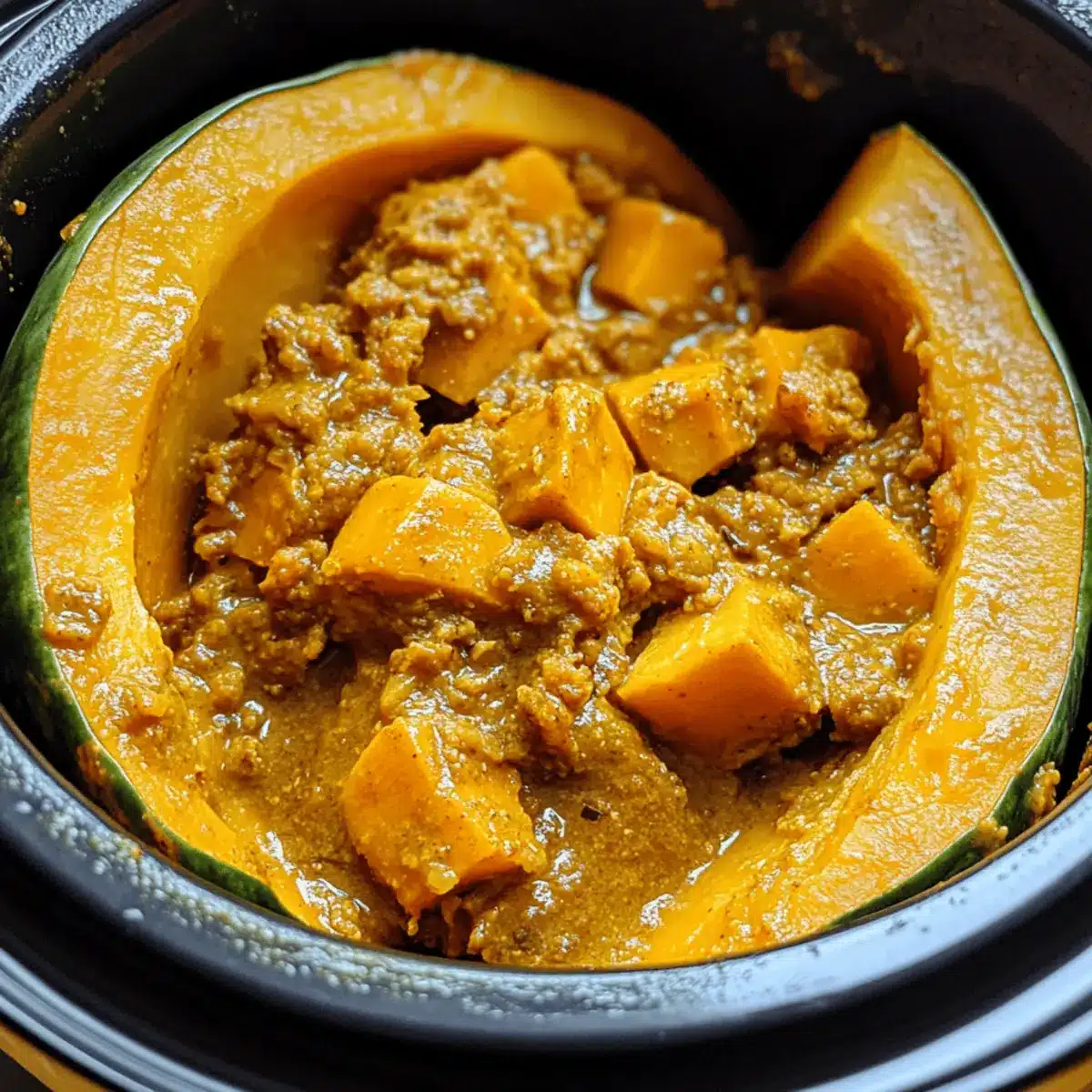 Slow Cooker Curried Kabocha Squash