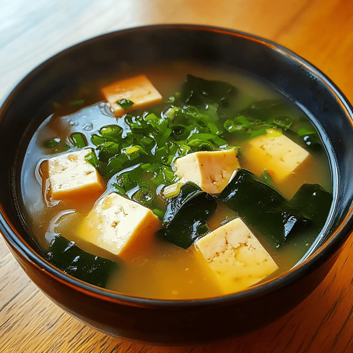 Miso Soup with Tofu and Wakame
