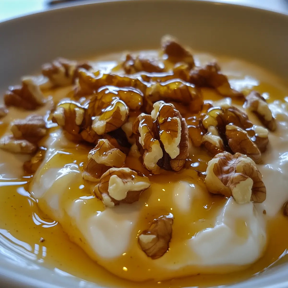 Greek Yogurt with Honey and Walnuts