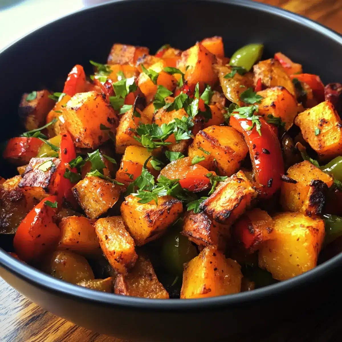 Sweet Potato Hash with Peppers recipe