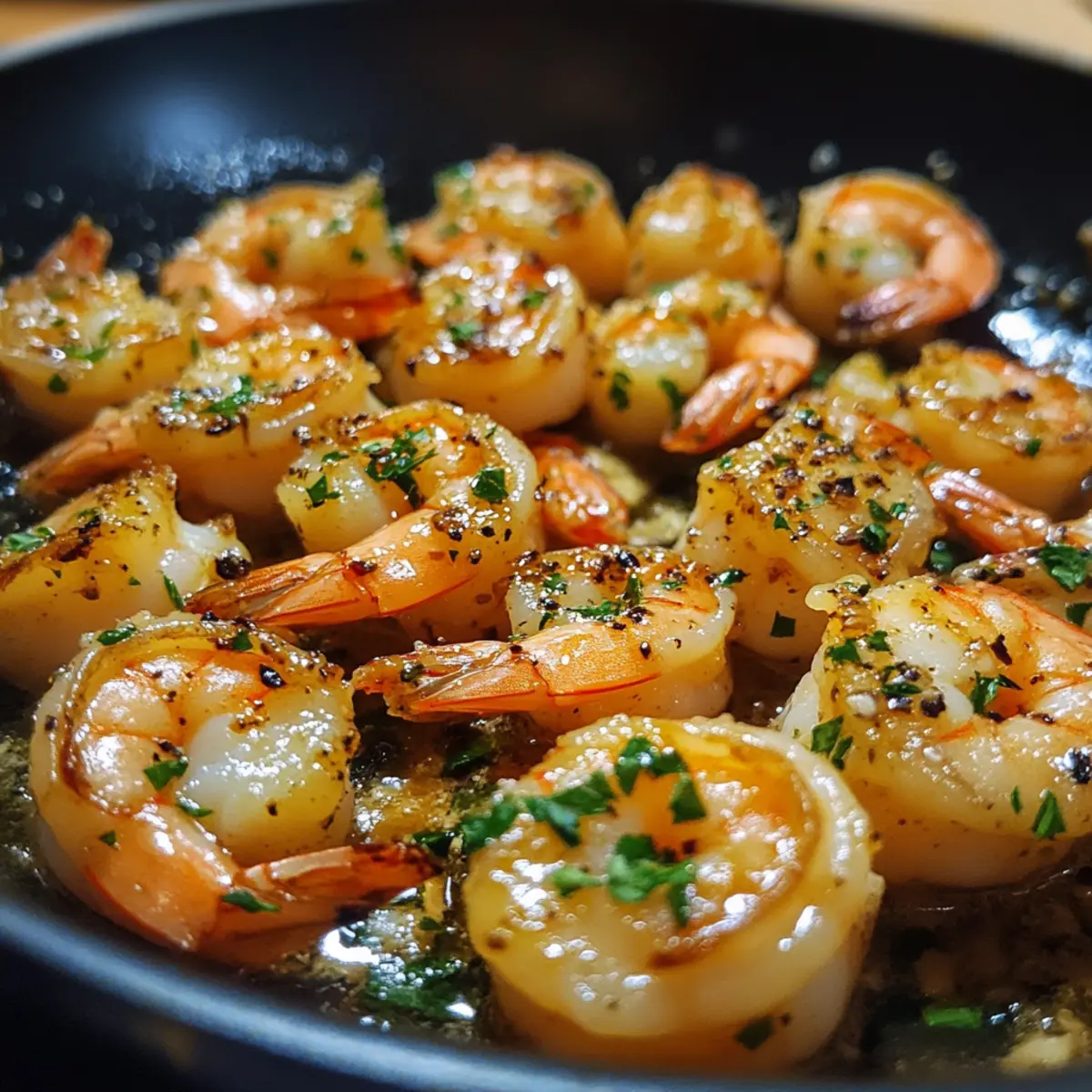 Garlic Butter Shrimp Skillet Bites