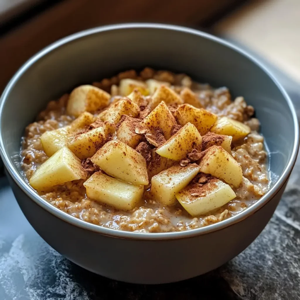 Easy Honey Apple Cinnamon Oatmeal Bowl for Cozy Mornings