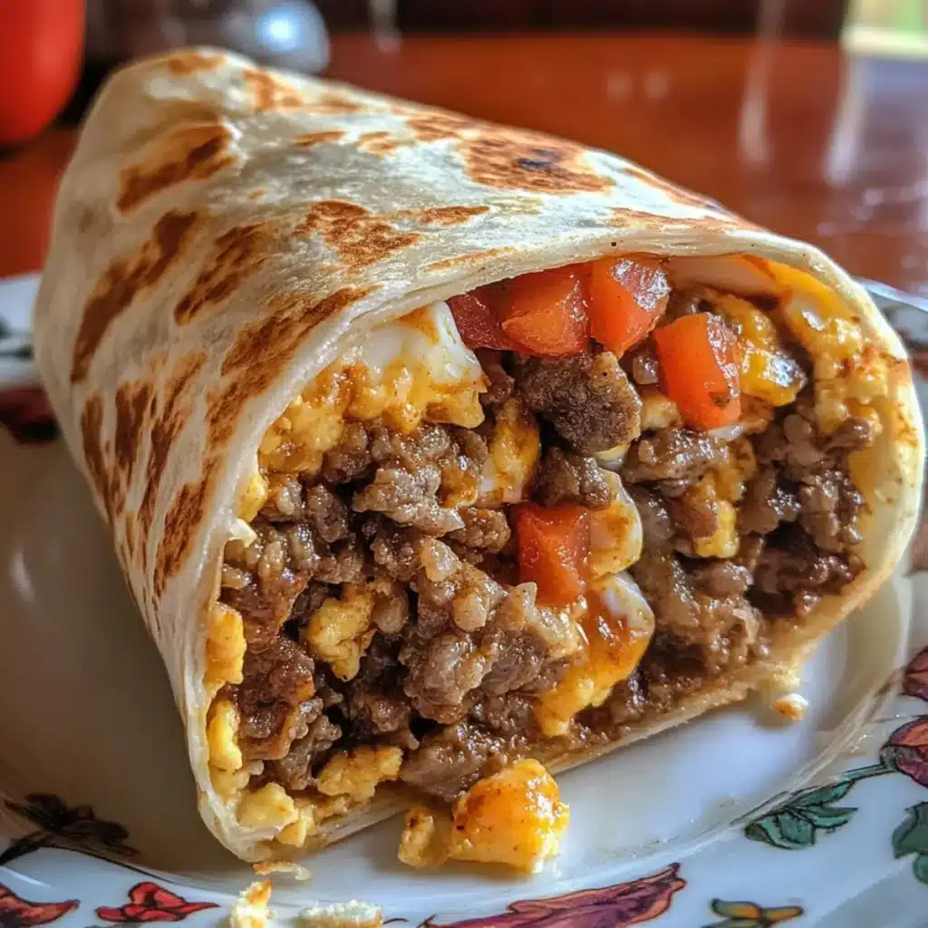 Easy Savory Beef Egg Breakfast Burrito That Wakes You Up Right